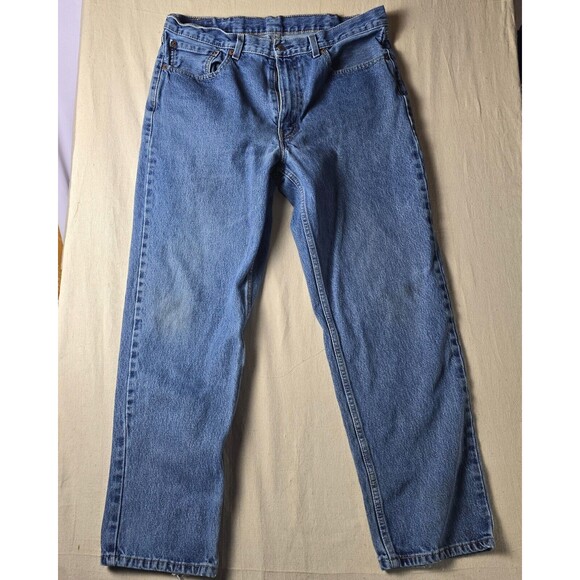 Vintage Levi's 550 Jeans Mens 38x32 Blue Denim Relaxed Straight Baggy Grunge Y2K - Picture 1 of 16